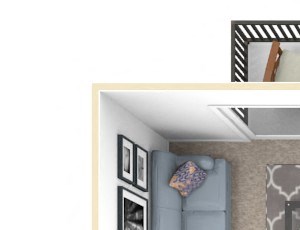 2-Bed/1-Bath, Marigold Floor Plan 2-Bed/1-Bath, Marigold Floor Plan at Timberlane Apartments, Peoria, IL